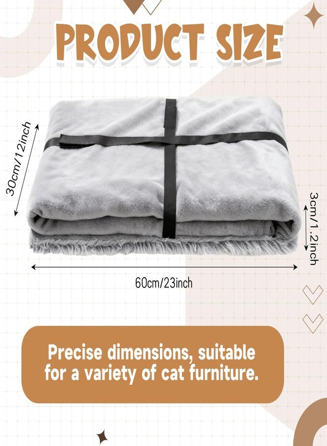 BrightRow 23 x12 Big Fluffy Dog Cat Bed Pad Mat, Refurbish Cat Window Perch Accessory, Double Sided, Easy Fasten & Remove for Indoor Pet Sleep Cushion, Upholster Pet Furniture - Image 3